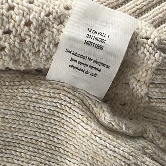 Crazy 8, 7-8 Girls 100% Cotton Ivory Open Short Sleeve Cardigan - Picture 7 of 12